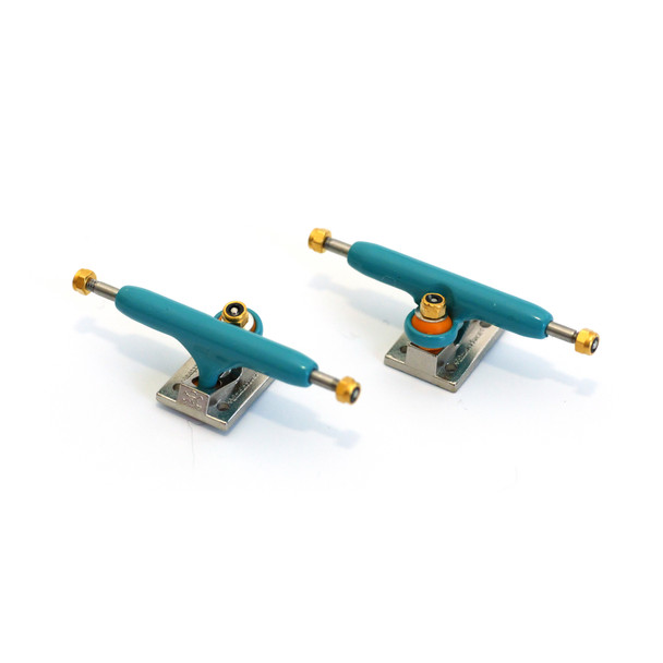 Blackriver Trucks- Turquoise/Silver - Mike's Special Edition FOR DUAL BEARING WHEELS (No Tool)
