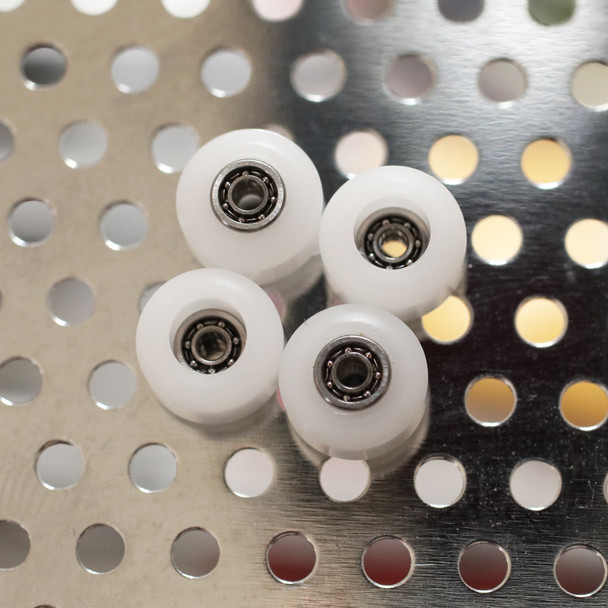 FlatFace G9 Dual Bearing Wheels - White - Open Bearing
