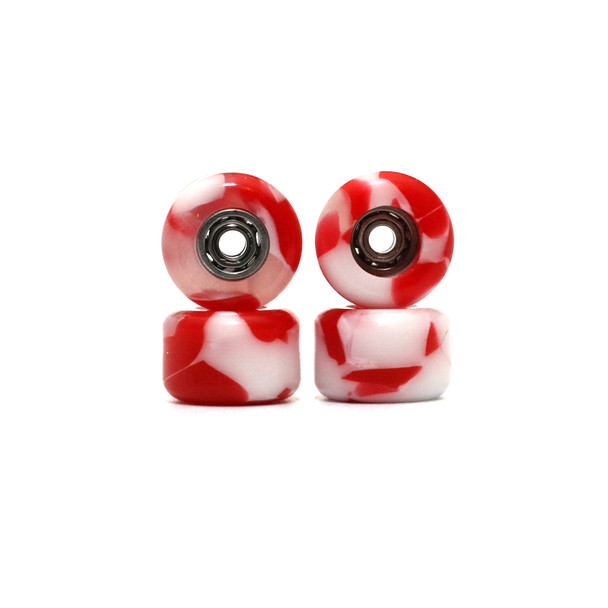 FlatFace G9 Dual Bearing Wheels - Peppermint Candy Swirl 
