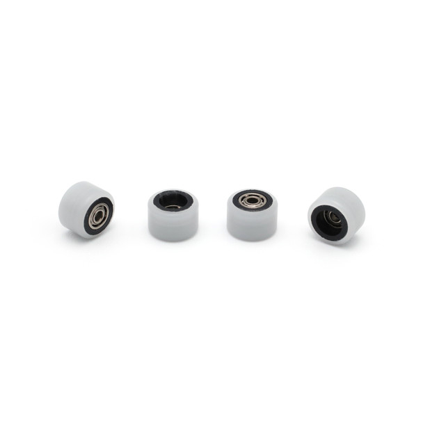 FlatFace Dual Bearing Dual Durometer V1 Bearing Wheels - Black/White