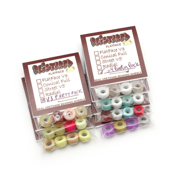 G4-BR Mystery Wheels Combo Pack - Blistered x FlatFace x Blackriver G4 Urethane