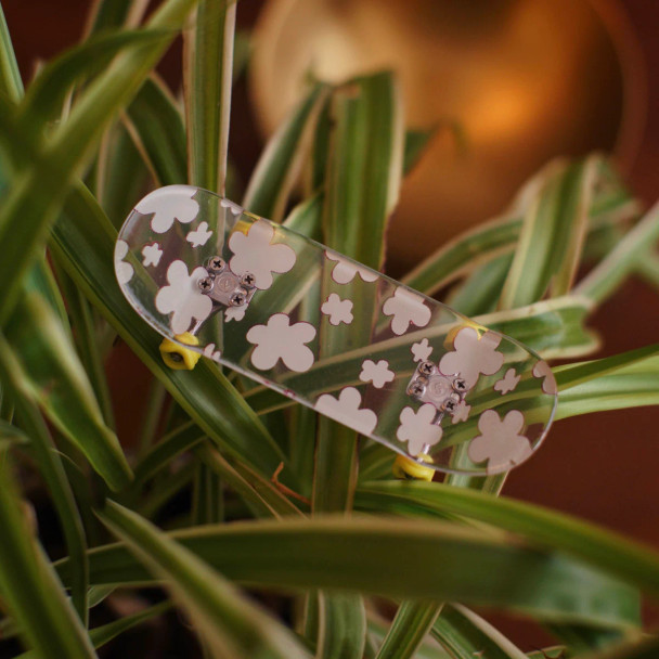 Crystal Ducky Clear - Pink Daisy Real Wear - 34mm