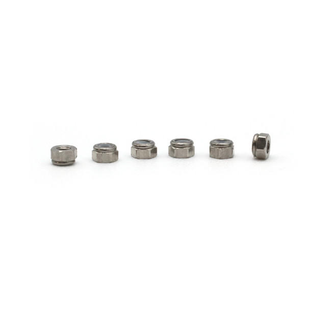 Blistered Tuning - Silver Locknuts (6)