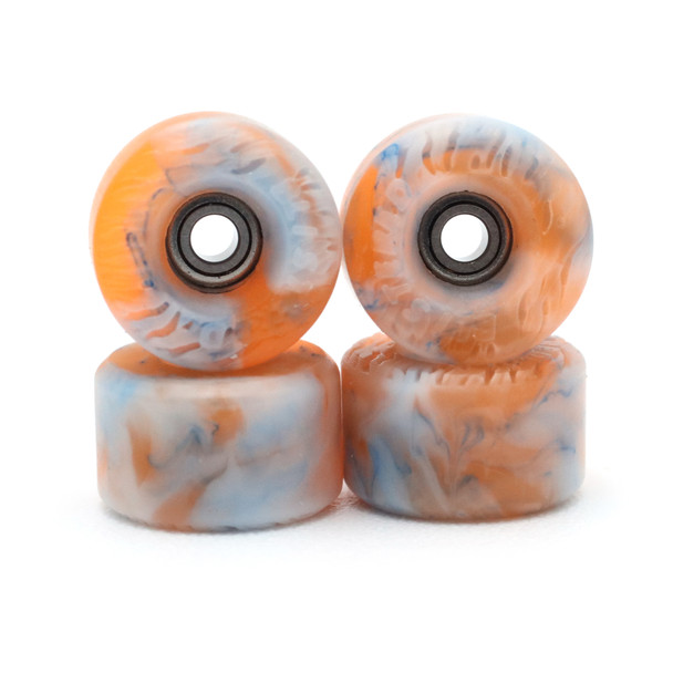 Blistered Wheels - Conical XL Tiger - UV Orange/Blue/White Swirl