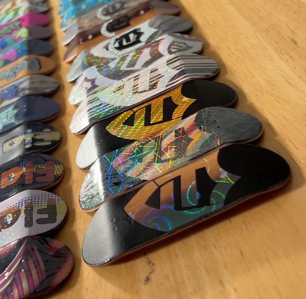 FlatFace G16 Deck - 33.6mm - Mike's Special Hand Numbered Holographic Real Wear