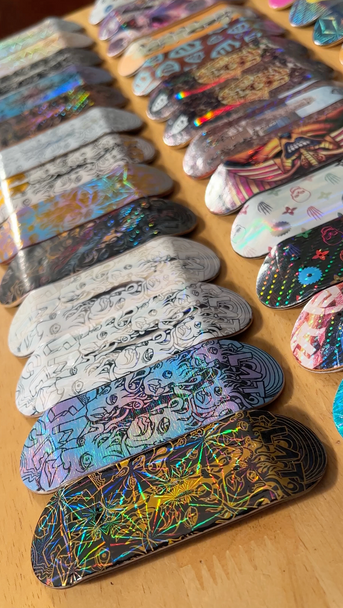 FlatFace G16 Deck - 33.6mm - Mike's Special Hand Numbered Holographic Real Wear