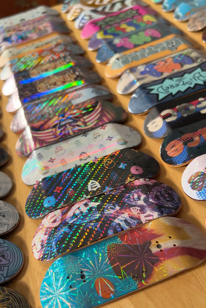 FlatFace G15.12 Deck *Blem* - 33.6mm - Mike's Special Hand Numbered Holographic Real Wear