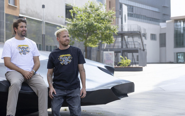 Blackriver Organic T-Shirt - Alienskull White