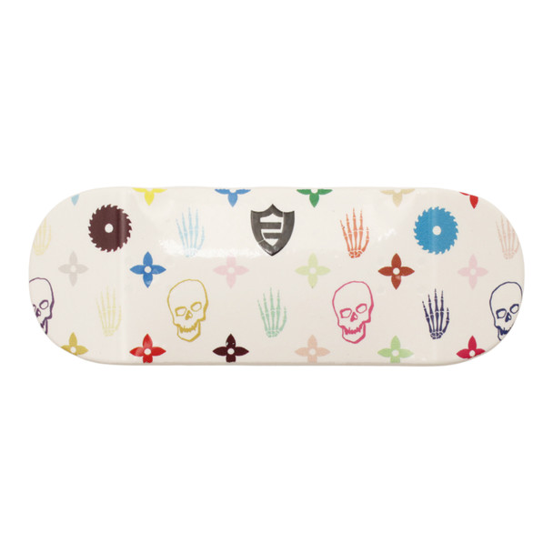 Ducky Deck Colored Polycarbonate - 34mm - Bones White - Real Wear on Black