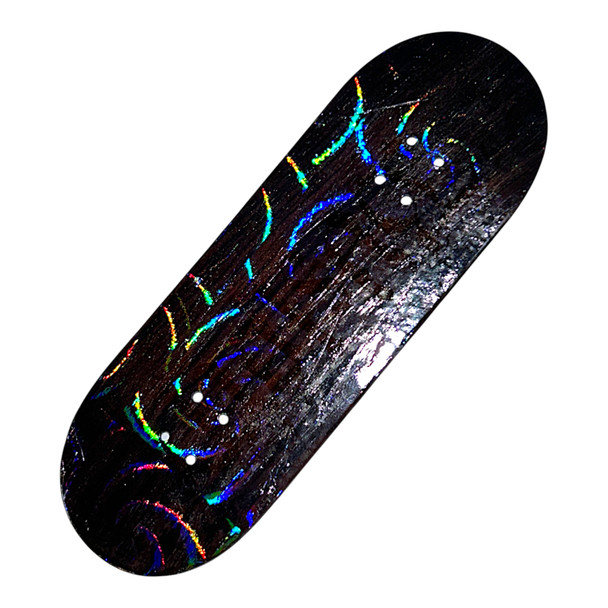 FlatFace Flatty Deck 34mm - Holo Ambigram Invisible Graphic 1 of 1 - Real Wear