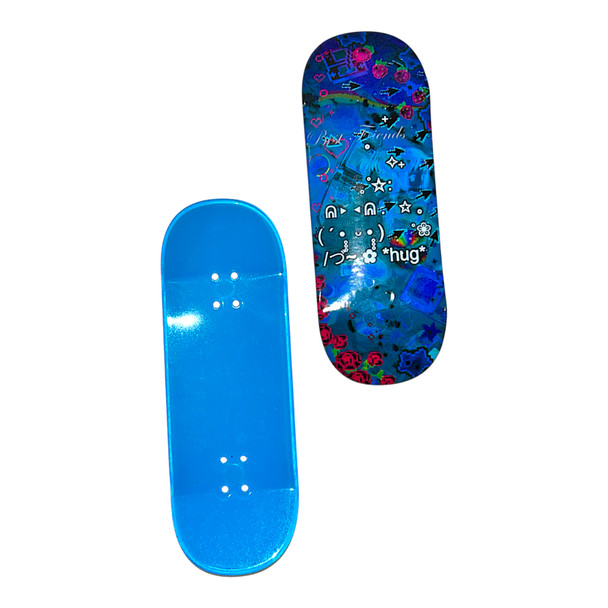 Ducky Deck Colored Polycarbonate - 34mm - Hug Night - Real Wear on Blue