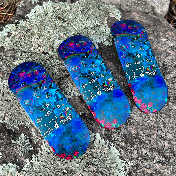 FlatFace G16 x Duck Decks Graphic Collab - Hug Night - 33.6mm Real Wear *Slight Graphic Blem*