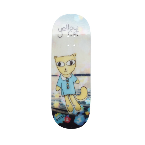 Wooden Duck Deck - Symmetrical Pekin - 32.5mm - Yellow Cat (Non-Wear)