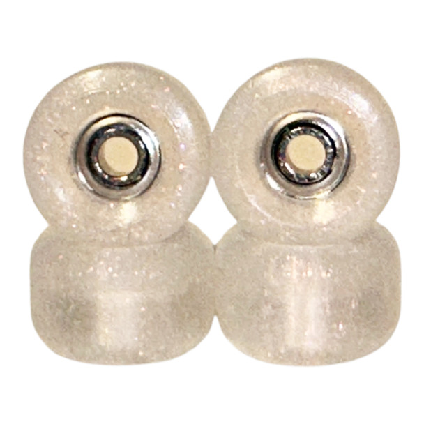 Blistered x FlatFace G6 Urethane Wheels - Purple-Green Color Shift in Clear - JoyCult Bearing Collab