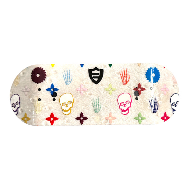 FlatFace G16 Deck - 33.6mm - Bones Special Edition Clear on White - Real Wear