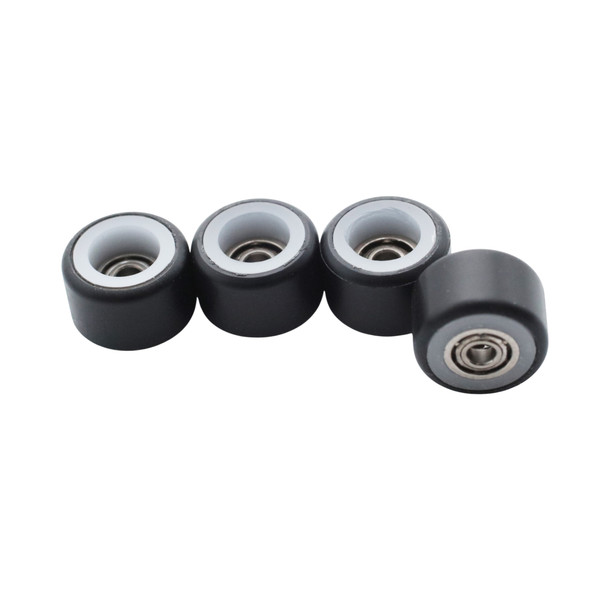 FlatFace Dual Bearing Dual Durometer V1 Bearing Wheels - White/Black