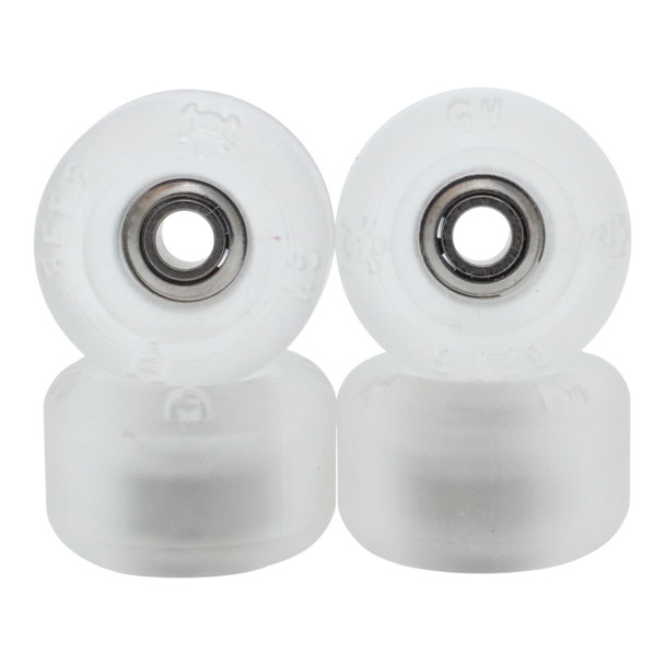 G4-BR Urethane Wheels - Blistered x FlatFace x Blackriver x JoyCult Bearings - Crystal Clear 72D ULTRA