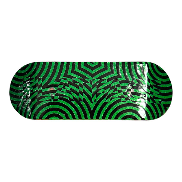 FlatFace G16 Deck - 33.6mm - Pattern on Green - Real Wear