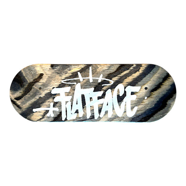 FlatFace G15.12 Deck - 33.6mm - Harry Graffiti White on Grey Premium - Real Wear
