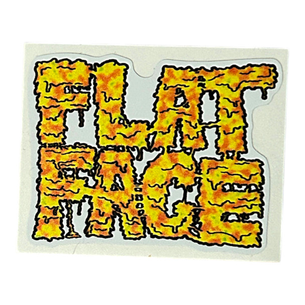 FlatFace Orange Slime Sticker