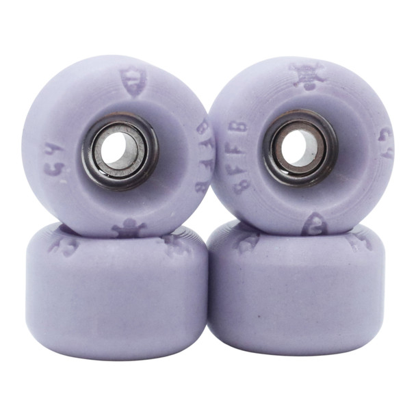 G4-BR Blistered x FlatFace x Blackriver G4 Urethane Wheels - Lavender Sweet Hearts - w JoyCult Bearings Collab