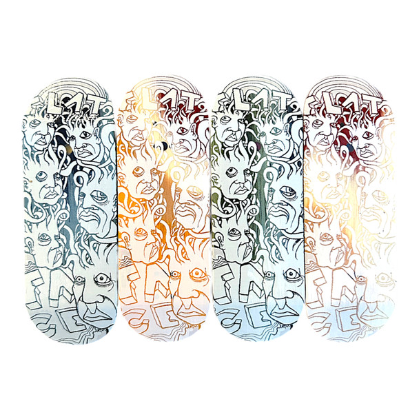 FlatFace G16 Deck - 32mm - Zeph White on Premium - Real Wear