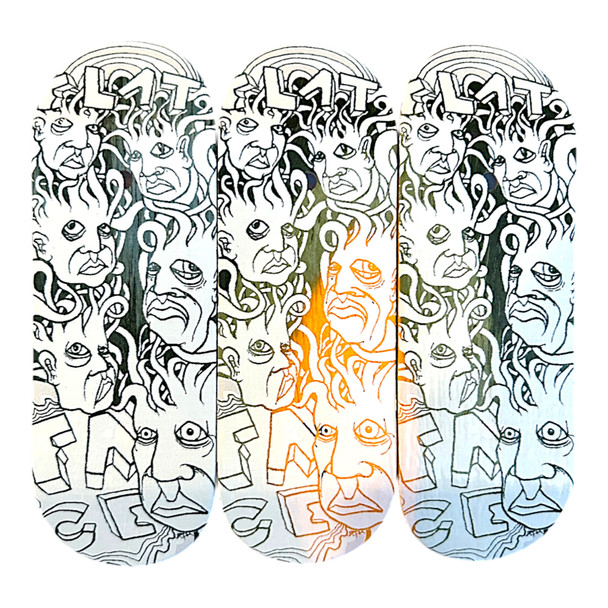 FlatFace G16 Deck - 32mm - Zeph White on Premium - Real Wear