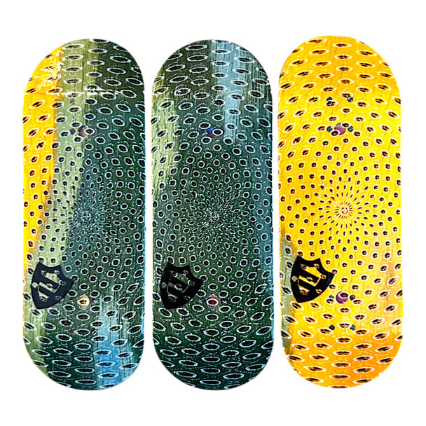 FlatFace G16 Deck - 32mm - Radiant Circles - Real Wear