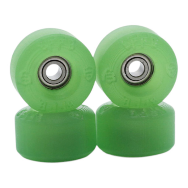 Blistered FF V3 Urethane Wheels - 72D ULTRA - Green HeatShift -> Yellow