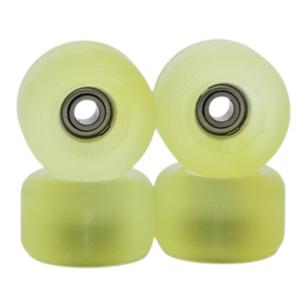 Blistered Urethane Wheels - John Cowart -72D Ultra - Green/Black HeatShift -> Yellow