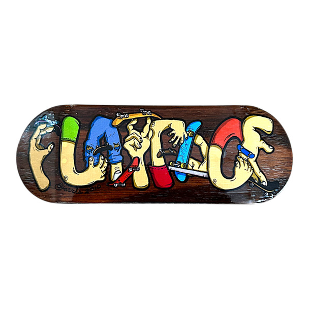 FlatFace G16 Deck - 33.6mm - Hands on Brown Wood - Real Wear