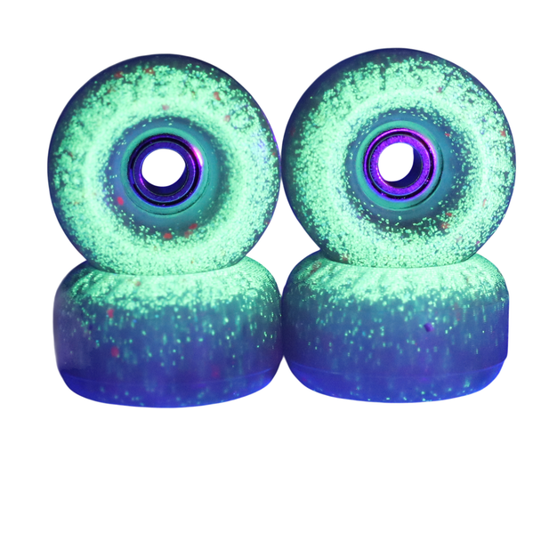 Blistered Urethane Wheels - JoyCult Bearing - Classic - Light Ghost GLOW