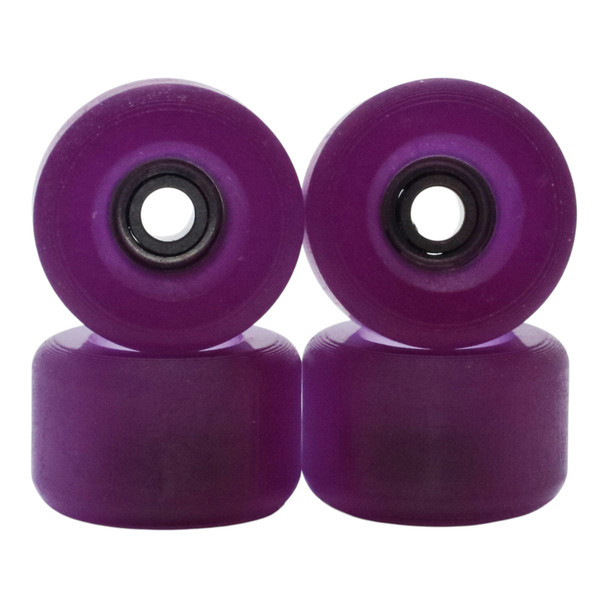 Blistered Urethane Wheels - Conical - 72D ULTRA - Clear Sunshift -> Purple