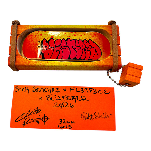 Bonk Deck - Blistered x FlatFace Collab - Mountain Mold - #1 of 15 - 32mm