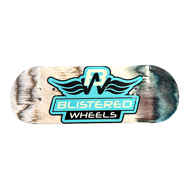 FlatFace Prototype Deck - 32mm - Blistered Racing Turquoise Premium - Real Wear