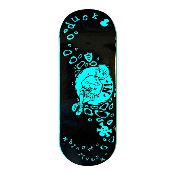 D-16 Duck Deck - Polycarbonate FlatFace G16 - Turquoise - Duck x Blackriver Clear/Black