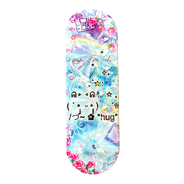 D-16 Duck Deck - Polycarbonate FlatFace G16 - White - Ascii Hug Holographic