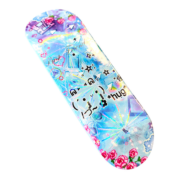 D-16 Duck Deck - Polycarbonate FlatFace G16 - White - Ascii Hug Holographic