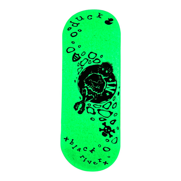 D-16 Duck Deck - Polycarbonate FlatFace G16 - Black - White Duck x Blackriver GLOW