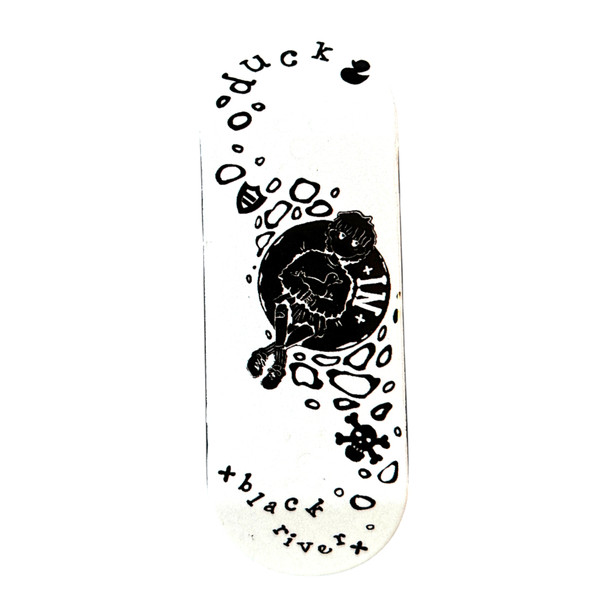D-16 Duck Deck - Polycarbonate FlatFace G16 - Black - White Duck x Blackriver GLOW