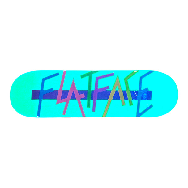 FlatFace Prototype Deck - 32mm - Neon Diner GLOW - Real Wear
