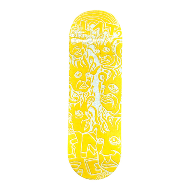 FlatFace G15 Deck - 29.7mm - GLOW Yellow Zeph - Real Wear
