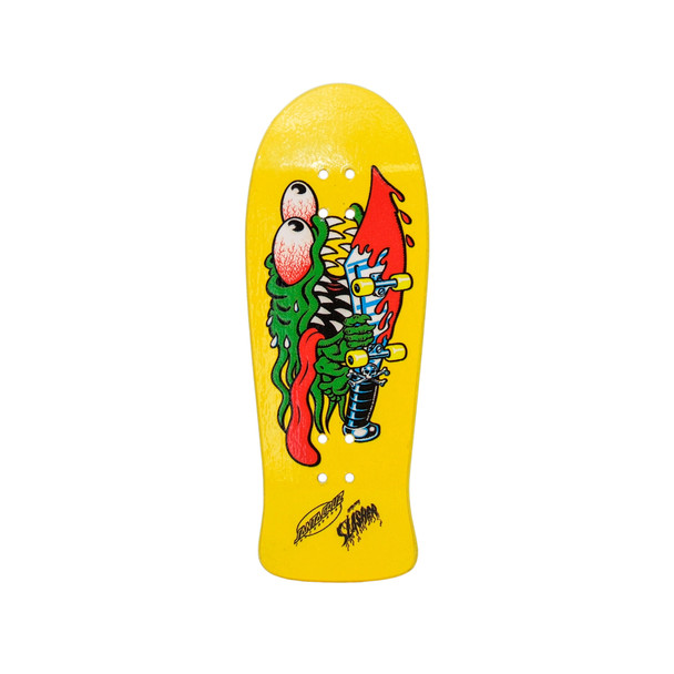 JOYCULT X SANTA CRUZ MEEK SLASHER YELLOW REISSUE DECK 36MM