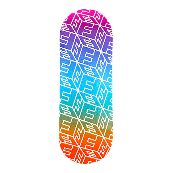FlatFace G15 Deck - Rainbow Cubes - 32mm Real Wear