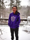 FlatFace Crystal Hoodie - Purple - M