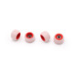 FlatFace Dual Durometer V2 Bearing Wheels - Red/White