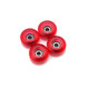 FlatFace G10 Dual Bearing Urethane 72D-Ultra - Translucent Red