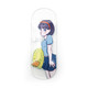 Crystal Ducky Clear Polycarbonate Deck - 34mm - Duck Face Real Wear