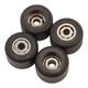 FlatFace Dual Bearing Dual Durometer V1 Bearing Wheels - Black/Black
