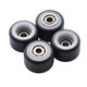 FlatFace Dual Bearing Dual Durometer V1 Bearing Wheels - White/Black
